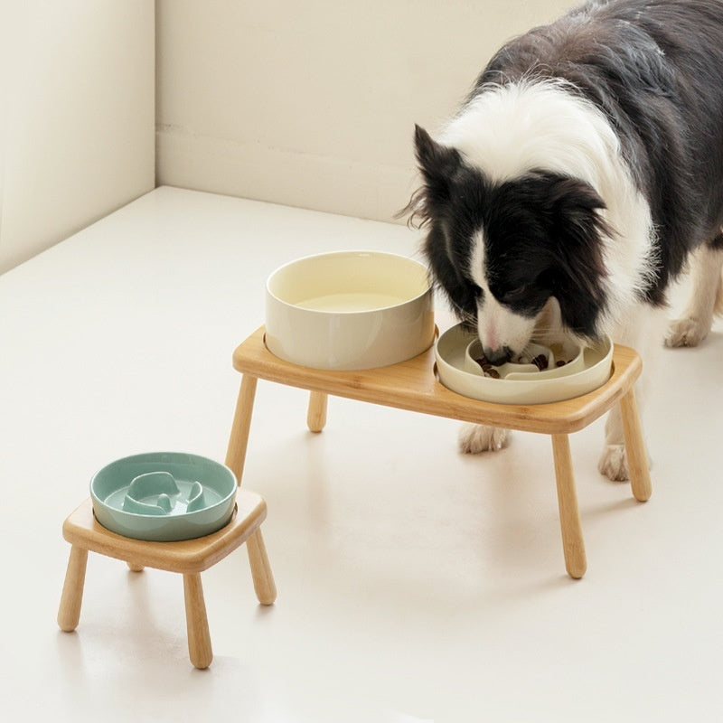 Ceramic Pet Slow Feeding Anti-Choking Bowl
