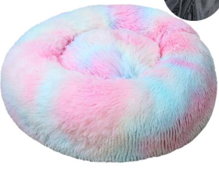 Soft Thick Plush Round Pet Bed For Comfort