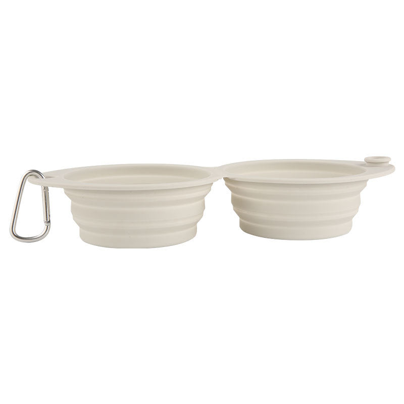 Foldable Silicone Pet Feeding Bowl For Outdoor Travel